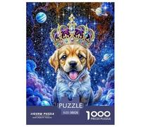 Perro Noble Puzzle De 1000 Piezas, Moderno DIY,Entretenimiento Creativo Clásicos para Adultos Y Niños A Partir De 12 Años Rompecabezas Familiar - Obra De Arte 38x26cm/1000pcs