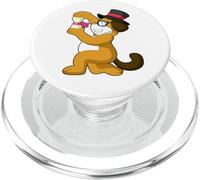 Perro Novio Sombrero de Copa Boda PopSockets PopGrip para MagSafe