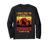 Perro o yo te empujaría Delante de Zombis para Salvar a mi Perro Manga Larga