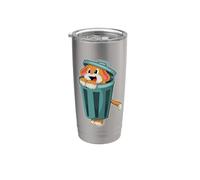 Perro Papelera Vaso térmico de acero inoxidable de doble pared