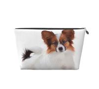Perro Papillon Esponjoso, Bolsa de artículos de tocador Bolsa de Maquillaje Bolsa de cosméticos Bolsa de artículos de tocador de Viaje portátil