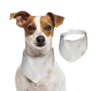 Perro Papillon Esponjoso,Pañuelos de algodón para Perros, Bufandas Ajustables para Mascotas,L