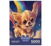 Perro Papillon Puzzles Imposible,desafío para Adultos Juego EduGatoivo 1000 Piezas Obra De Arte De Juego De para Adultos Y Niños 70x50cm/1000pcs