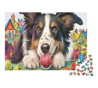 Perro Pastor 1000 Piezas Stock De Cartas Premium Rompecabezas Clásicos Pareja Socios Alivio del Estrés Decoración De Paredes Paquete De Valor 70x50cm/1000pcs