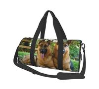 Perro Pastor alemán Mascota Lindo Colorido, Bolsa de Viaje de Gran Capacidad, Bolso Redondo, Bolsa de Viaje Deportiva, Bolsa de Mano, Bolsa de Fitness