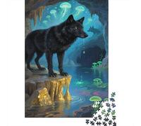 Perro Pastor alemán Puzzle Imposible,desafío para Adultos Magic Cave Entretenimiento Creativo 1000 Piezas Obra De Arte De Juego De para Adultos Y Niños Mayores De 12 Años 1000pcs (75x50cm)