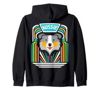 Perro pastor australiano australiano Retro Chic Sudadera con Capucha