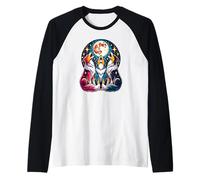 Perro Pastor Australiano Camiseta Manga Raglan