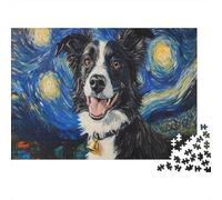 Perro Pastor Australiano Puzzle 1000 Piezas Rompecabezas Adultos Niños A Partir De 12 Años Estilo artístico Mpresión De Alta Definición Multicolor Estimulante Juego 1000pcs (75x50cm)