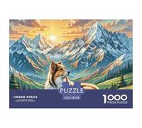 Perro pastor de Asia Central Puzzle 1000 Piezas Para Entretenimiento Creativo Regalo Diversión Decoración Del Rompecabezas Desafiante Noches De Juegos Adultos Y Niños A Partir De 12 Años 52x38cm/1000p