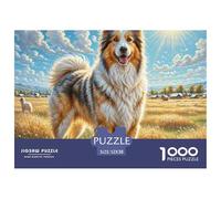 Perro Pastor de Asia Central Puzzle 1000 Piezas para Pasatiempo Creativo Clásicos Regalos Obra De Arte Rompecabezas Desafiante Noches De Juegos Adultos Y Niños A Partir De 12 Años 52x38cm/1000pcs