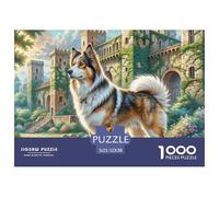 Perro Pastor de Asia Central Puzzle 1000 Piezas Pasatiempo Creativo Clásicos Regalos Decoración del Rompecabezas Desafiante Noches De Juegos para Adultos Y Niños 52x38cm/1000pcs