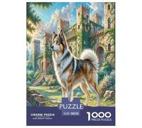 Perro Pastor de Asia Central Puzzle Imposible,desafío for Adults Animales guapos Entretenimiento Creativo 1000 Piezas Obra De Arte De Juego De para Adultos,Regalos A Partir De 14 Años 38x26cm/1000pcs
