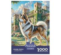 Perro Pastor de Asia Central Puzzles 1000 Piezas Colores Variados Pinturas Famosas DIY Juego De Habilidad Niños De 8 A 12 Años 52x38cm/1000pcs