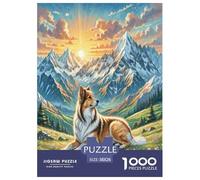 Perro Pastor de Asia Central Puzzles Imposible,desafío for Adults Juego EduGatoivo 1000 Piezas Obra De Arte De Juego De para Adultos, Regalos A Partir De 14 Años 38x26cm/1000pcs