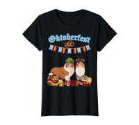 Perro Pastor de Las Shetland de Sheltie Oktoberfest Camiseta gráfica económica, Mujer, Negro, XS
