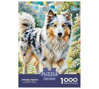 Perro Pastor inglés Antiguo Puzle De 1000 Piezas para Adultos Y Niños Mayores De 12 Años Rompecabeza Clásicos Diversión Obra De Arte De Juego 70x50cm/1000pcs