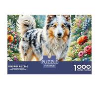 Perro Pastor inglés Antiguo Puzzle 1000 Piezas Pasatiempo Creativo Clásicos Regalos Decoración del Rompecabezas Juguetes Desafiantes Adultos Y Niños A Partir De 12 Años 38x26cm/1000pcs