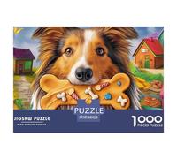 Perro Pastor Juego De Puzzle Familiar Una Obra De Arte para Montar En Familia Fascina A Hombres Y Mujeres por Igual (A Partir De 14 Años) 38x26cm/1000pcs