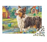 Perro Pastor Puzle 1000 Piezas - Ideal para Regalar, Impresión Sin Reflejos, Juego De Mesa, Póster, 38x26cm/1000pcs