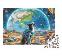 Perro Pastor Set De Rompecabezas De Papel Cartón Premium De 1000 Piezas, Perro de Mascota Lindo, Imposible, Difícil, Desafiante, Mejor Idea De Regalo 70x50cm/1000pcs