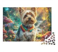Perro Pequeño Bosque Puzzle de 1000 Piezas Puzzle para Adultos Hongos Fantásticos Puzzle para Toda la Familia Relajación Hogar 70x50cm/1000pcs
