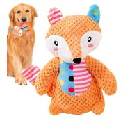 Perro pequeño Squeaky Toys,Plush Animal Shape Interactive Game - Squeaky Dog Chew Toys with Crinkle Paper - for Interior Exterior Patio trasero Fetch Entrenamiento Alone Time Park Camping