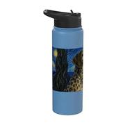 Perro Perro Sabueso Leopardo Americano Van Gogh Noche Estrell Stainless Steel Insulated Water Bottle