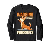 Perro Pilates Wagging A Través De Entrenamientos Divertido Pilates Amante Manga Larga