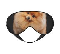 Perro Pomerania Cachorro Lindo, Cubreojos completos Antifaz bloqueador de luz Antifaz para dormir Antifaz suave con los ojos vendados Noche