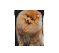 Perro Pomerania Cachorro Lindo, Squeeze Top Wallet Bolsa de Almacenamiento para Mujer Monedero pequeño Bolsa de Cambio