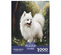 Perro Pomerania para Adultos 1000 Piezas Animal Puzzles Juego De Rompecabezas Cumpleaños Juegos Educativos Decoración Relajación Y Sabiduría 38x26cm/1000pcs
