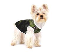 Perro Pug Blanco y Negro,Camiseta de algodón sin Mangas para Mascotas, Chaleco Transpirable, Suave y elástico para Cachorros,S