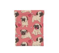 Perro Pug Corazón de San Valentín, Squeeze Top Wallet Bolsa de Almacenamiento para Mujer Monedero pequeño Bolsa de Cambio