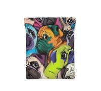 Perro Pug De Dibujos Animados Divertido, Squeeze Top Wallet Bolsa de Almacenamiento para Mujer Monedero pequeño Bolsa de Cambio