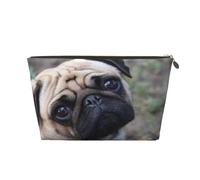 Perro Pug Gracioso Mírate, Bolsa de Maquillaje Bolsa de cosméticos Bolsa de artículos de tocador de Viaje portátil Bolsa de artículos de tocador