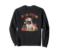 Perro Pug Gracioso Navidad Sudadera