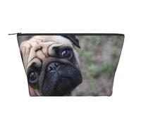 Perro Pug Impreso, Bolsa de artículos de tocador Bolsa de Maquillaje Bolsa de cosméticos Bolsa de artículos de tocador de Viaje portátil