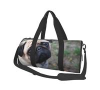 Perro Pug Impreso, Bolsa de Viaje de Gran Capacidad, Bolso Redondo, Bolsa de Viaje Deportiva, Bolsa de Mano, Bolsa de Fitness