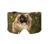 Perro Pug Impreso,Máscara para ojos con bloqueo de luz y protección ocular completa para dormir, orejeras y ojos.