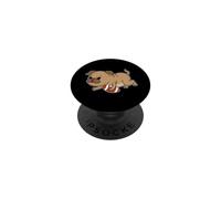 Perro Pug Juega fútbol Americano PopSockets PopGrip Adhesivo
