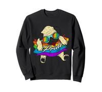 Perro Pug Orgullo Gay Orgullo LGBT LGBTQ Transgénero Arco Iris Sudadera