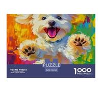Perro Puzle 1000 Piezas Animales - Antiestrés Y Mindfulness, Piezas Firmes, Detalle Fino, Póster Incluido, 70x50cm/1000pcs