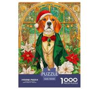 Perro Puzle 1000 Piezas - Juego Familiar, Reto Progresivo, Póster Guía 1:1, 70x50cm/1000pcs