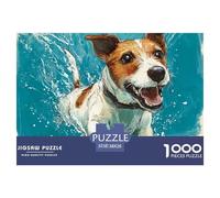Perro Puzle 1000 Piezas Mascota Adorable Cachorro Adorable - Reto para Mentes Inquietas, Encaje Preciso, Decoración, 38x26cm/1000pcs