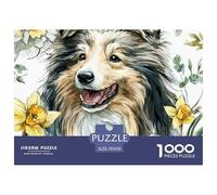 Perro Puzle 1000 Piezas Mascota Adorable - Ideal para Regalar, Impresión Sin Reflejos, Juego De Mesa, Póster, 70x50cm/1000pcs