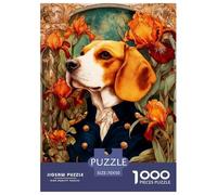Perro Puzle 1000 Piezas - Tardes De Lluvia, Piezas Gruesas, Póster Mural, 70x50cm/1000pcs