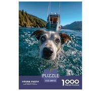 Perro Puzzle 1000 Piezas Mascota Adorable Cachorro Adorable - Arte Fotográfico HD, Experiencia Concentrada, Caja Regalo, 52x38cm/1000pcs
