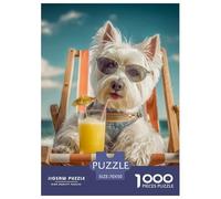Perro Puzzle 1000 Piezas Mascota Adorable Cachorro Adorable - Colección Artística, Experiencia Zen En Casa, Packaging Cuidado, Póster, 70x50cm/1000pcs