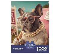 Perro Puzzle 1000 Piezas Mascota Adorable Cachorro Adorable - Colección Artística, Experiencia Zen En Casa, Packaging Cuidado, Póster, 52x38cm/1000pcs
